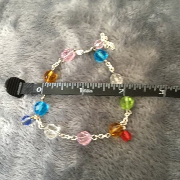 Silver Multi-Crystal Bracelet - Picture 4 of 5